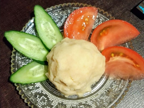 マヨネーズなし、オリーブオイルのタラモサラダ